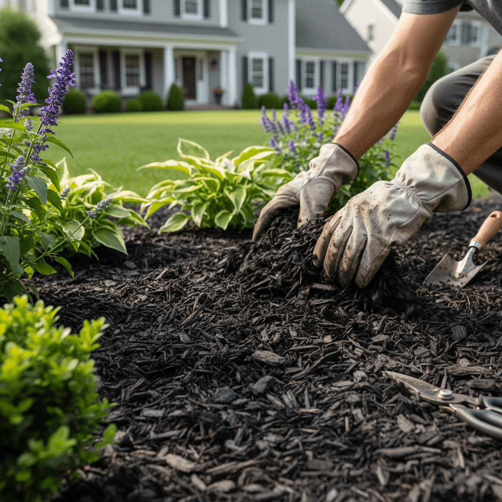 Mulch installation service
